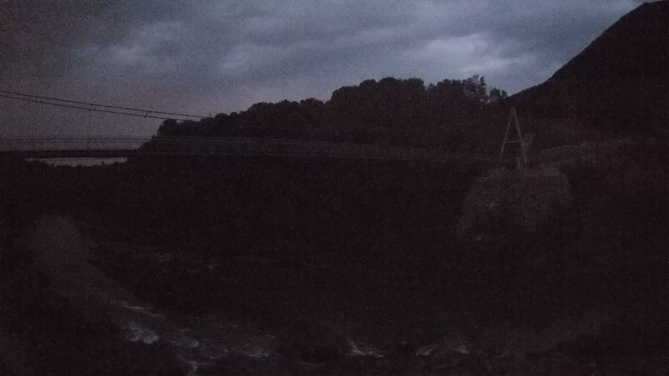 Passerella sul fiume Isonzo webcam Salcano