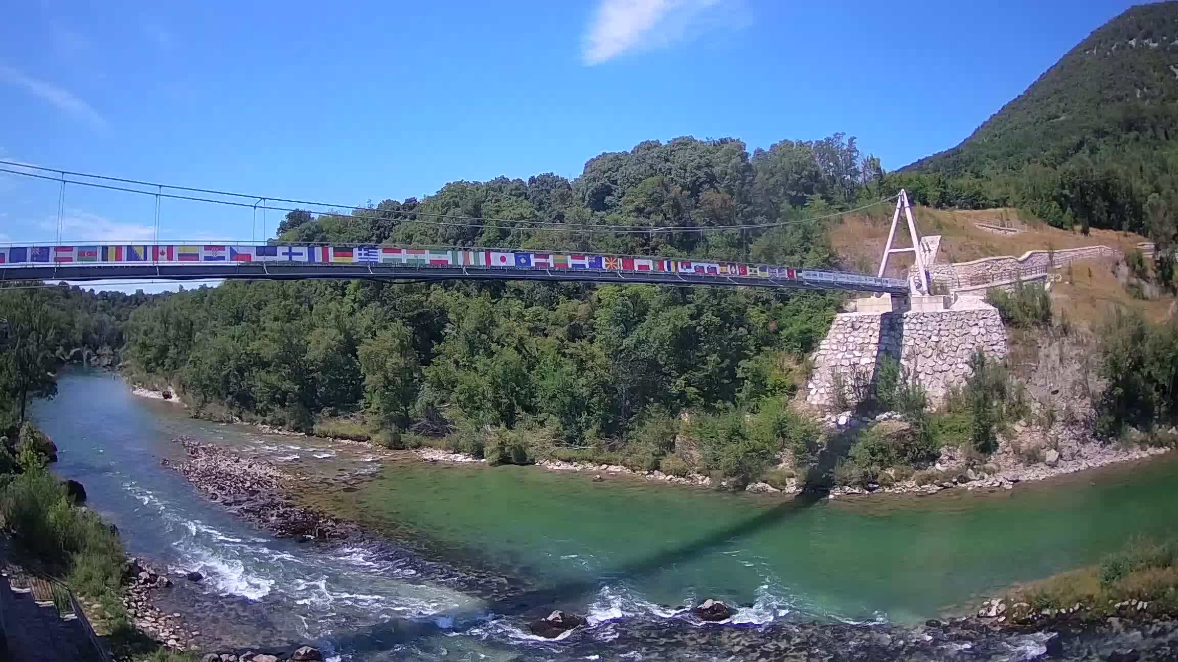 Webcam Soča River – Solkan – bicycle bridge