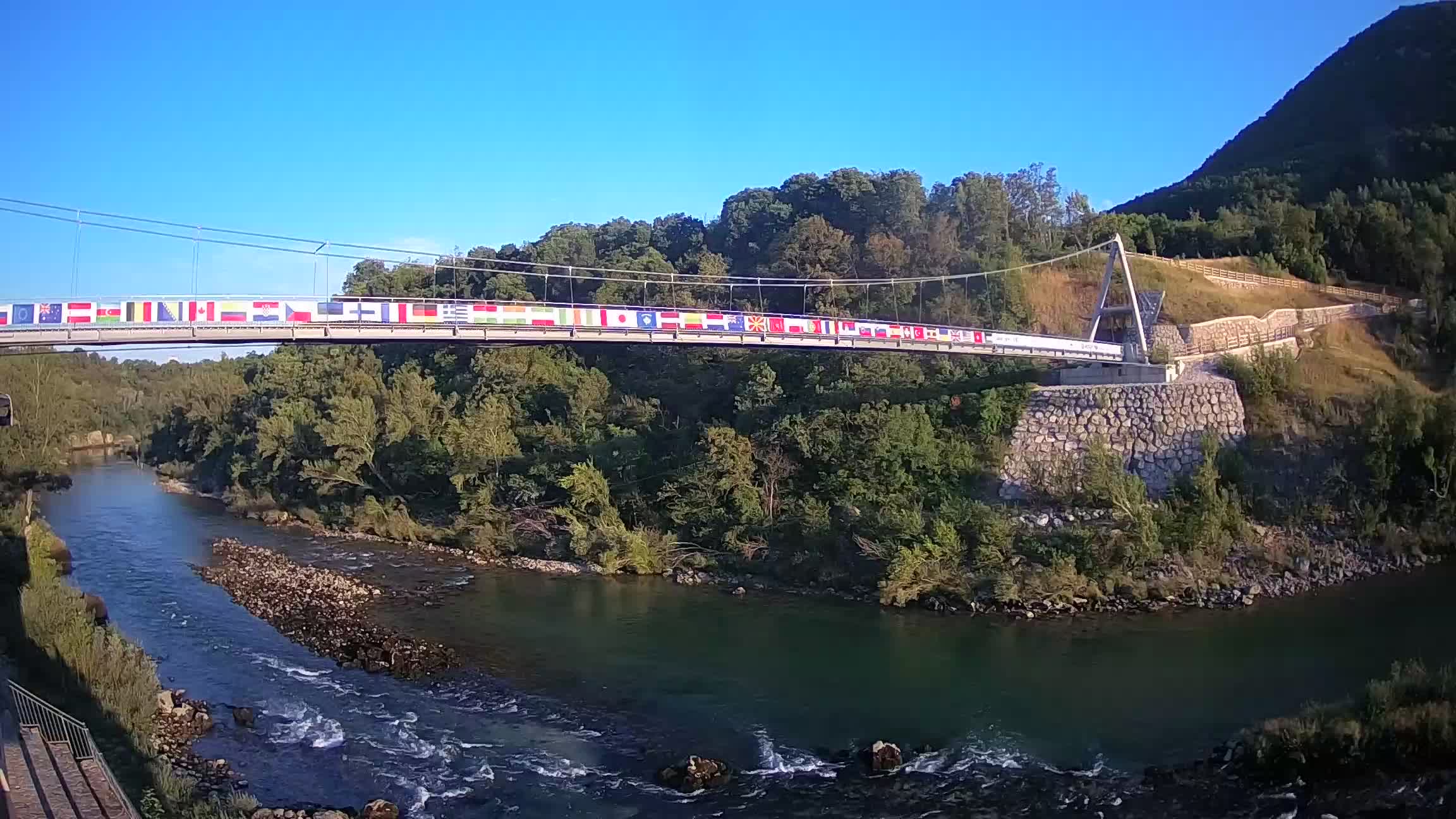 Webcam Soča River – Solkan – bicycle bridge