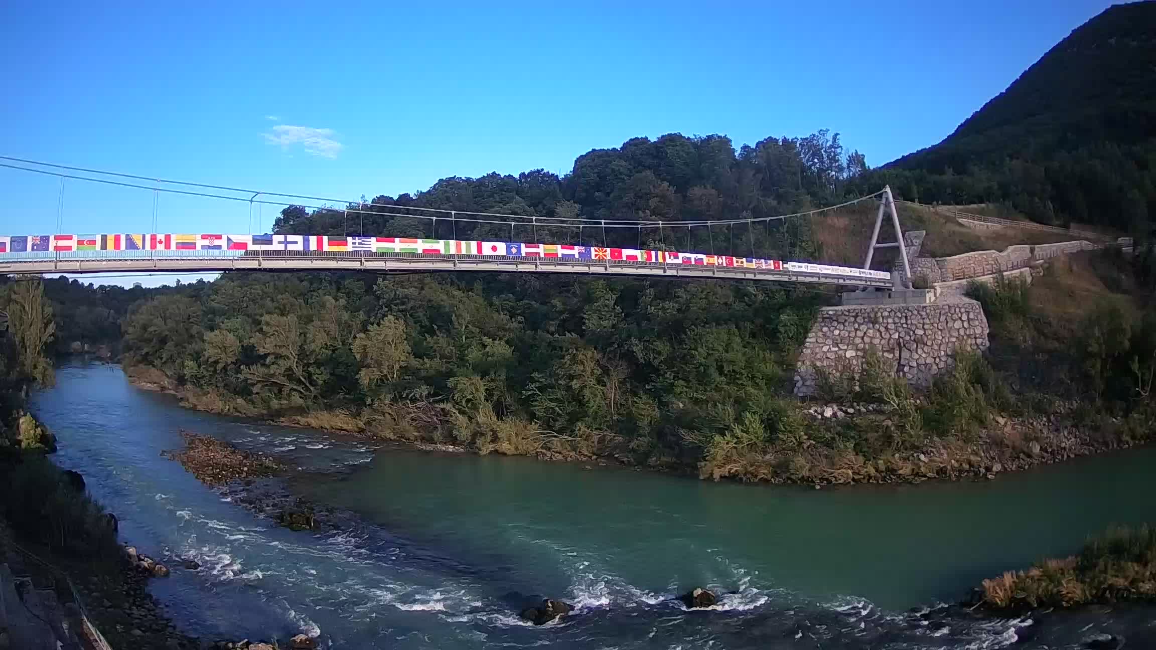 Webcam Soča River – Solkan – bicycle bridge