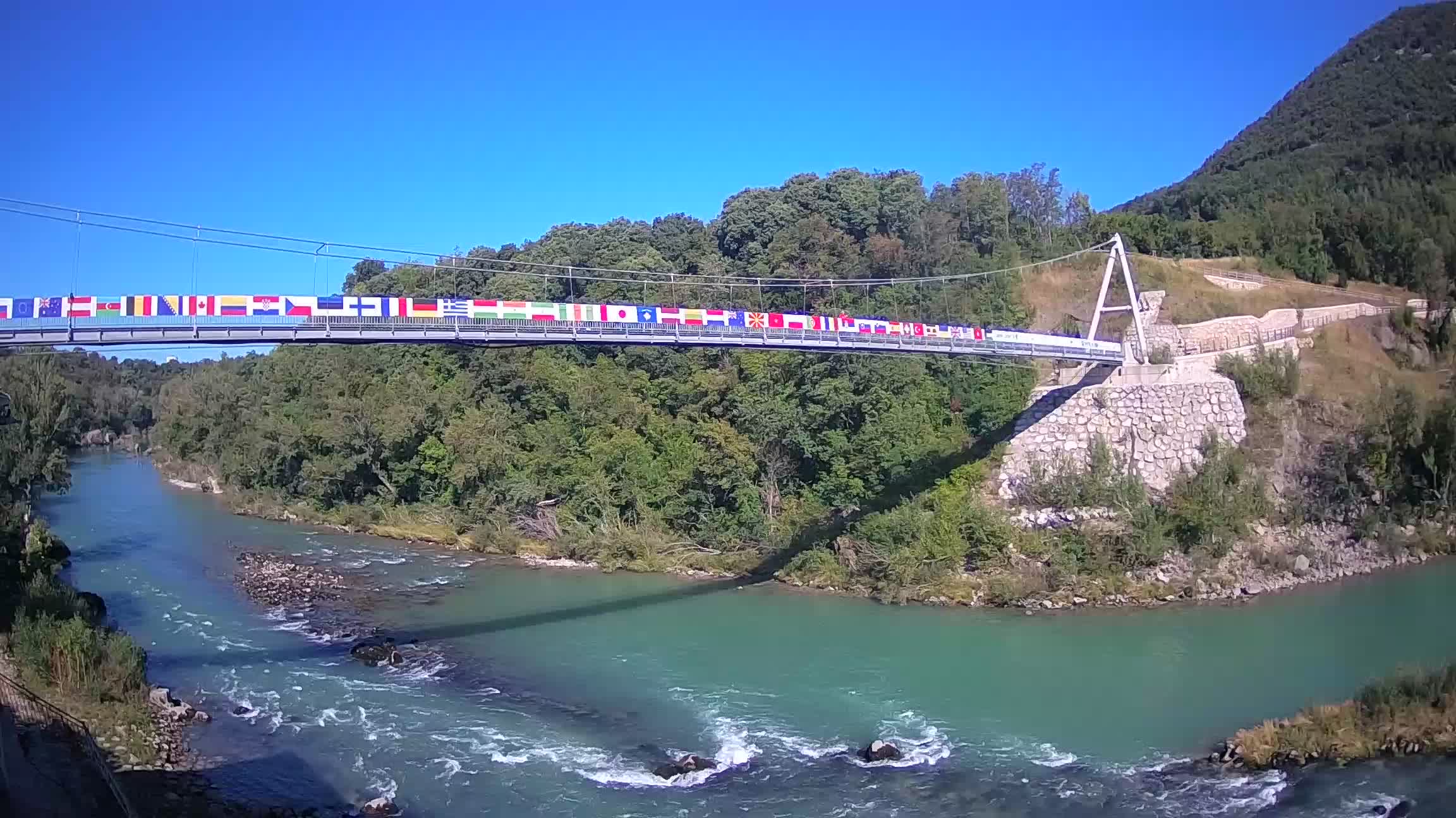 Webcam Soča River – Solkan – bicycle bridge