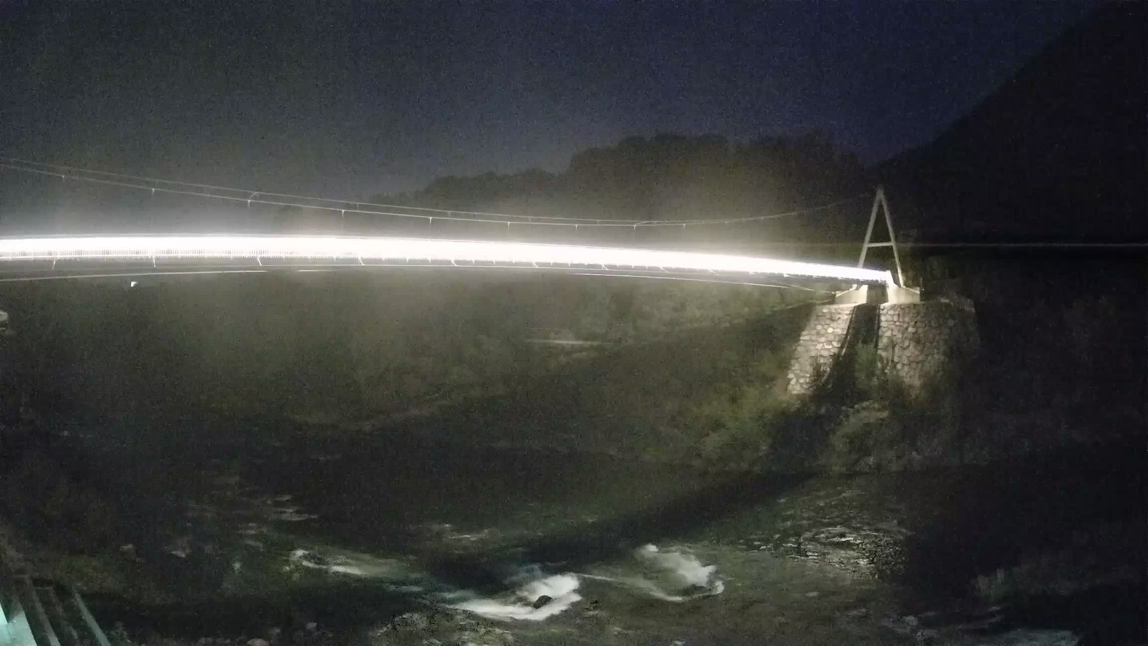 Puente peatonal Soča camera en vivo Solkan
