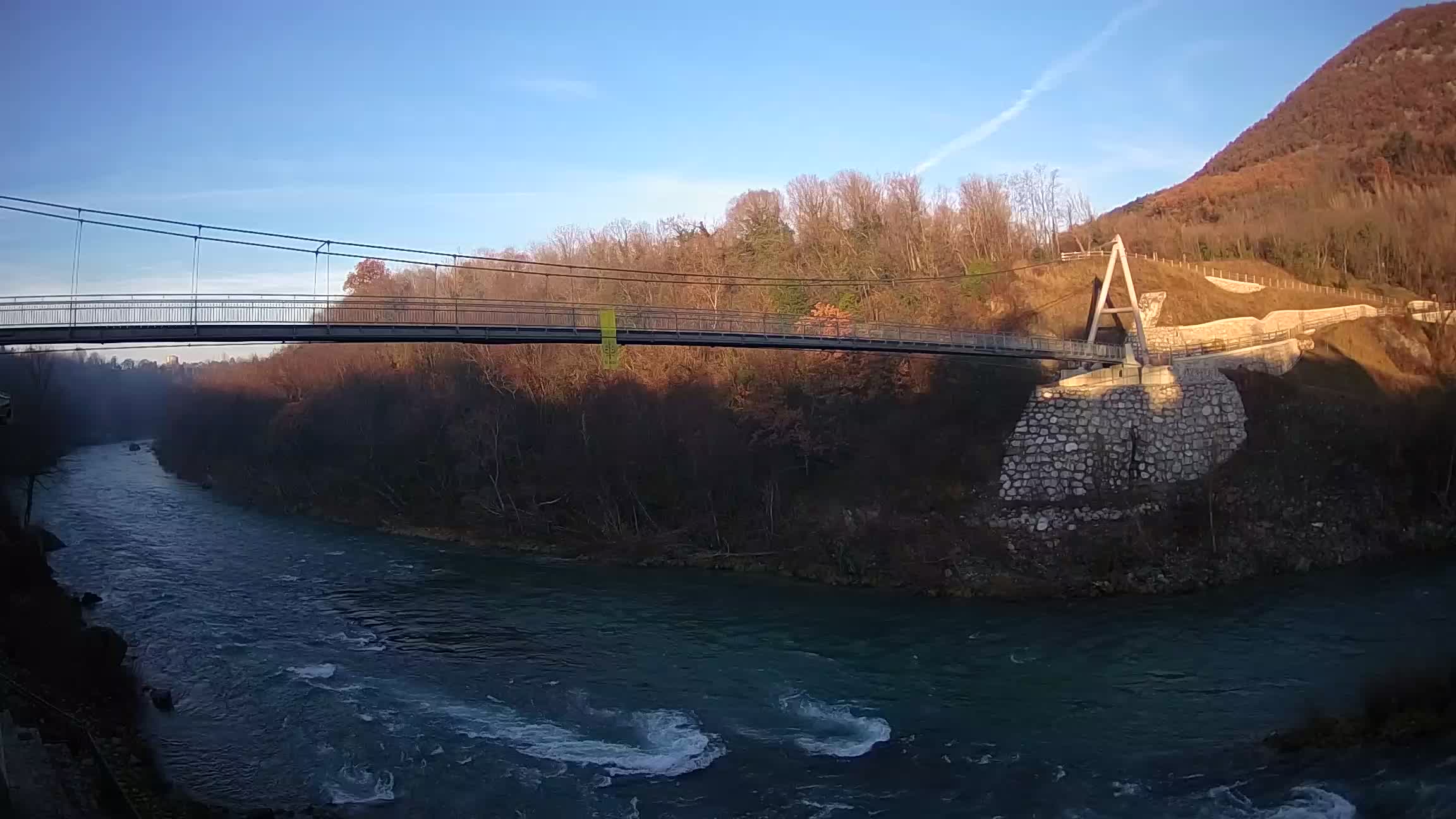 Pješački most preko Soče – Solkan web kamera