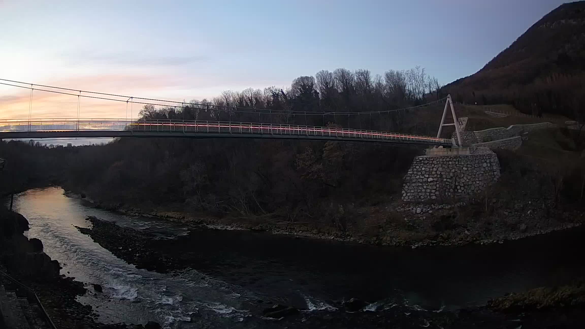 Pješački most preko Soče – Solkan web kamera