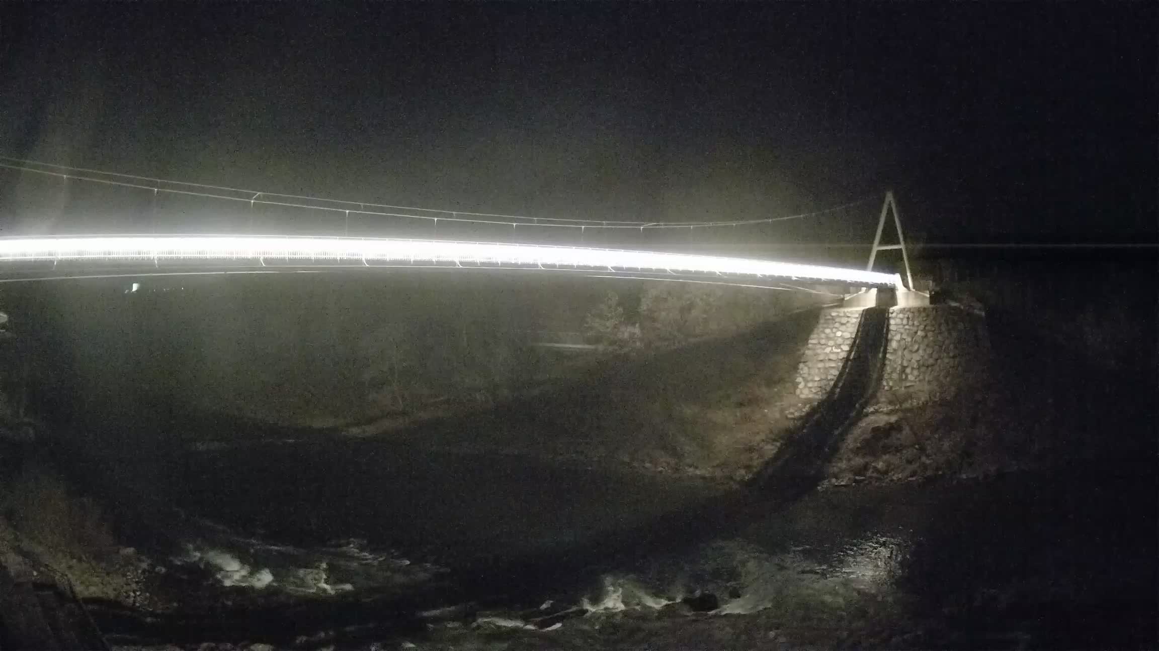 Passerelle sur la rivière Soča livecam Solkan