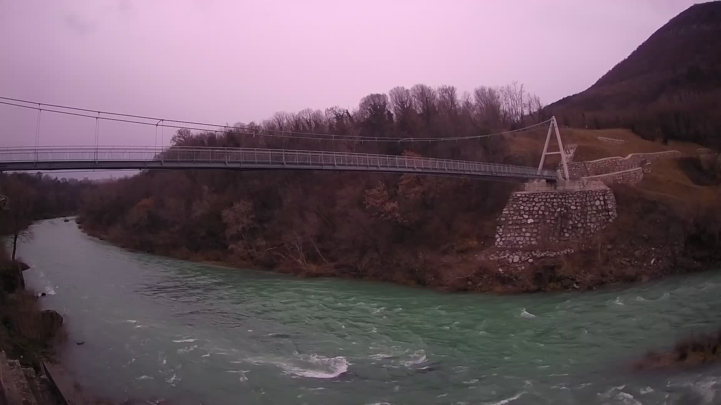 Pješački most preko Soče – Solkan web kamera