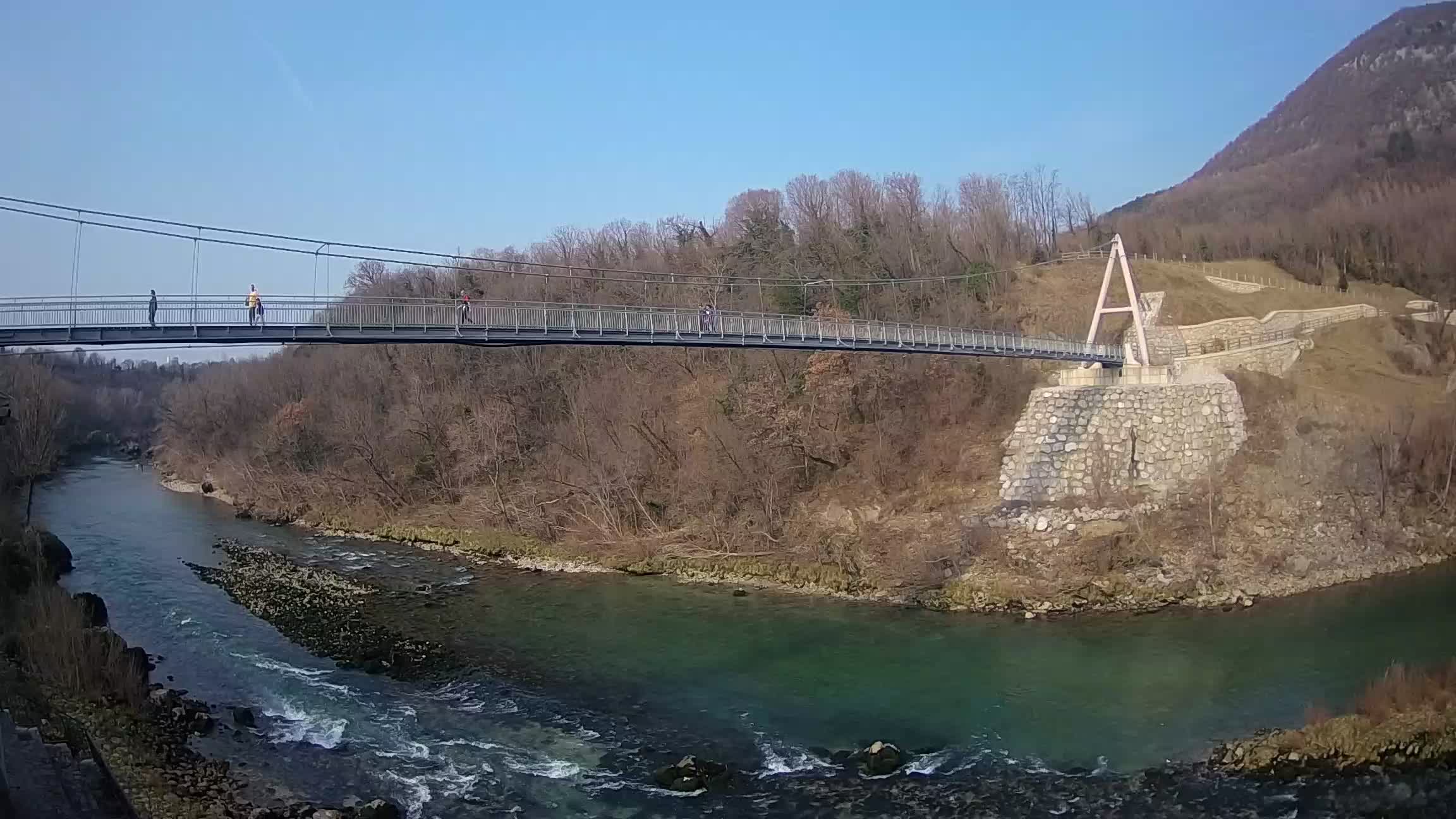 Pješački most preko Soče – Solkan web kamera