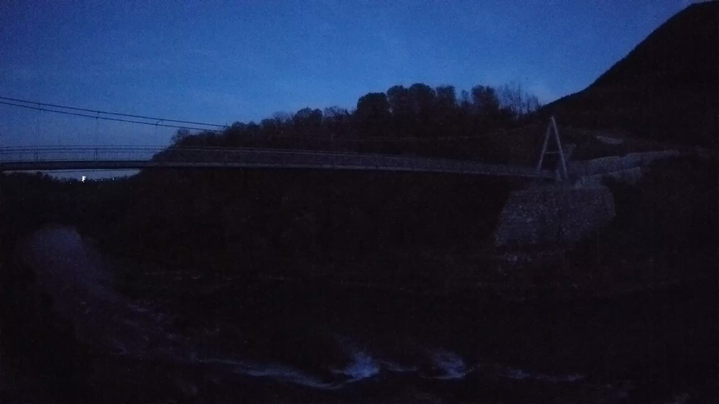 Passerella sul fiume Isonzo webcam Salcano