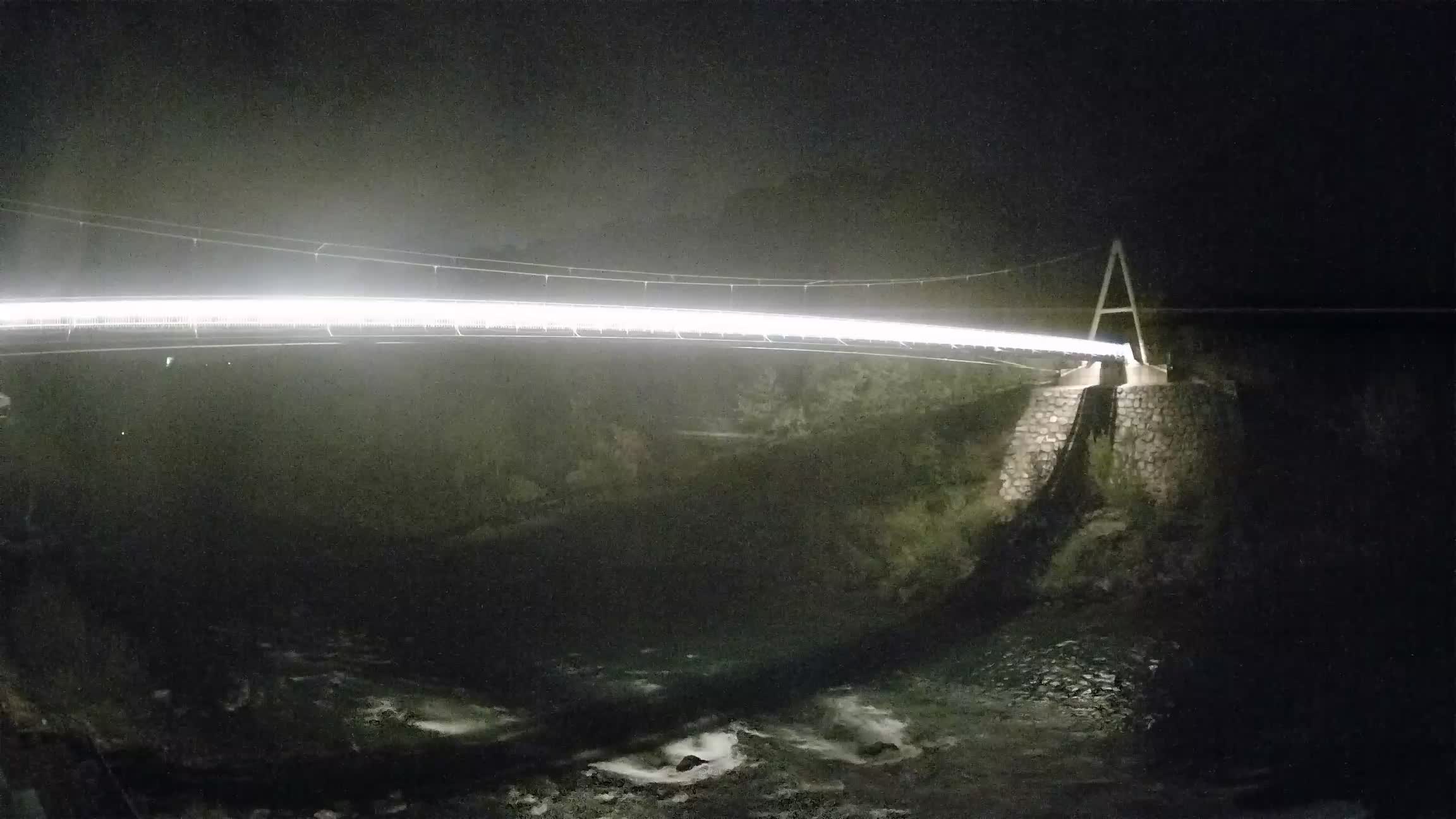 Puente peatonal Soča camera en vivo Solkan