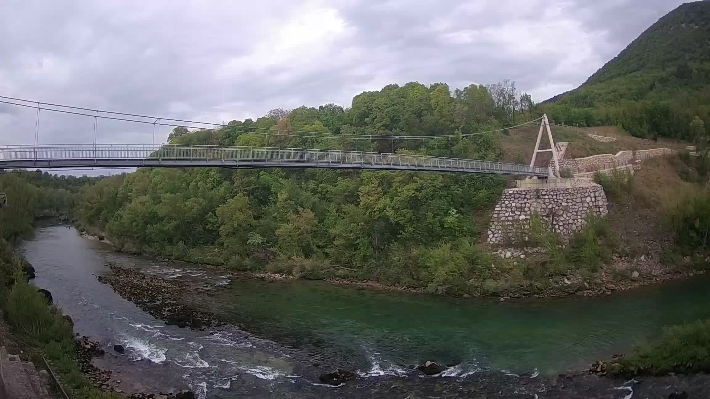 Pješački most preko Soče – Solkan web kamera