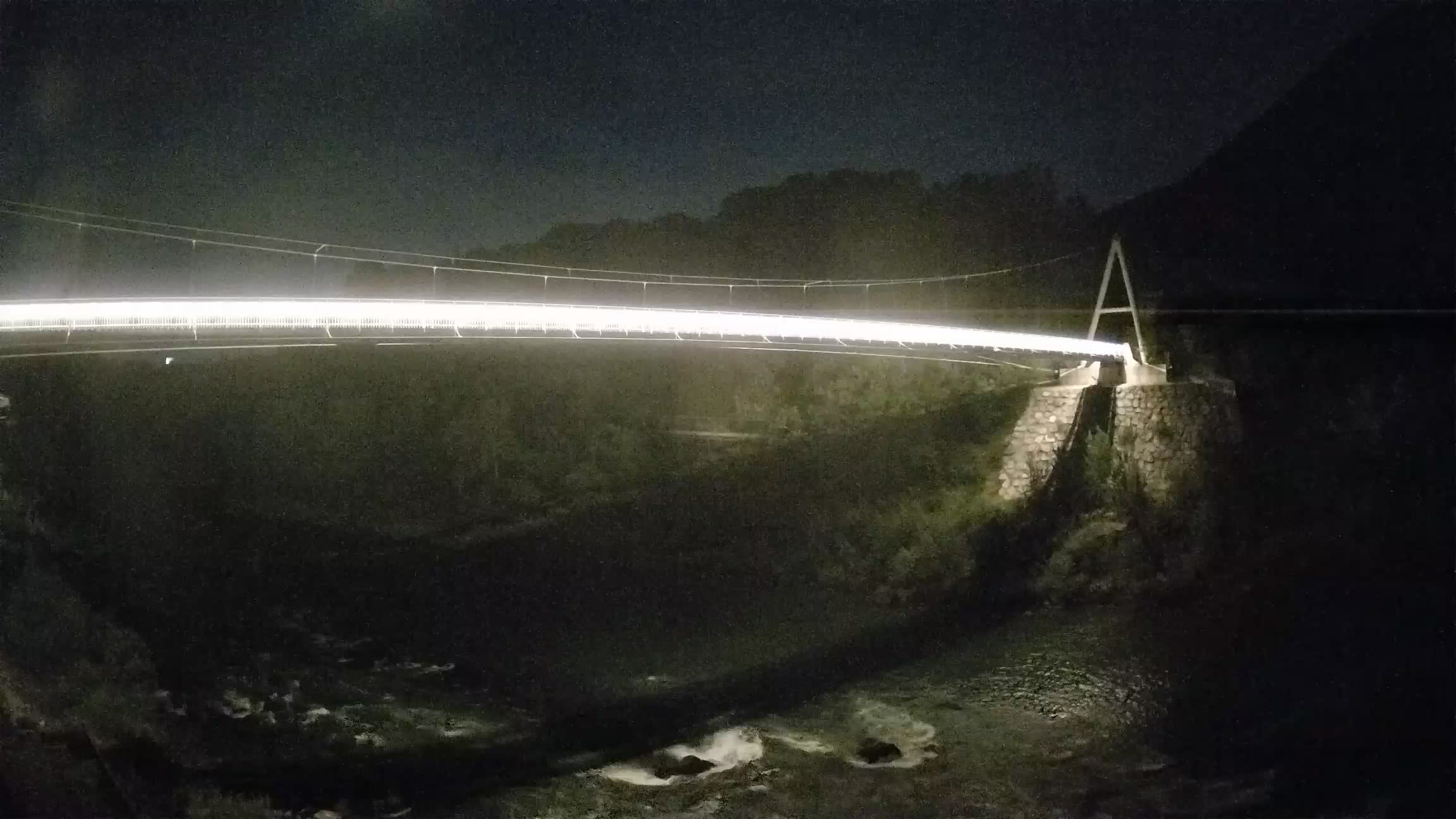 Passerelle sur la rivière Soča livecam Solkan