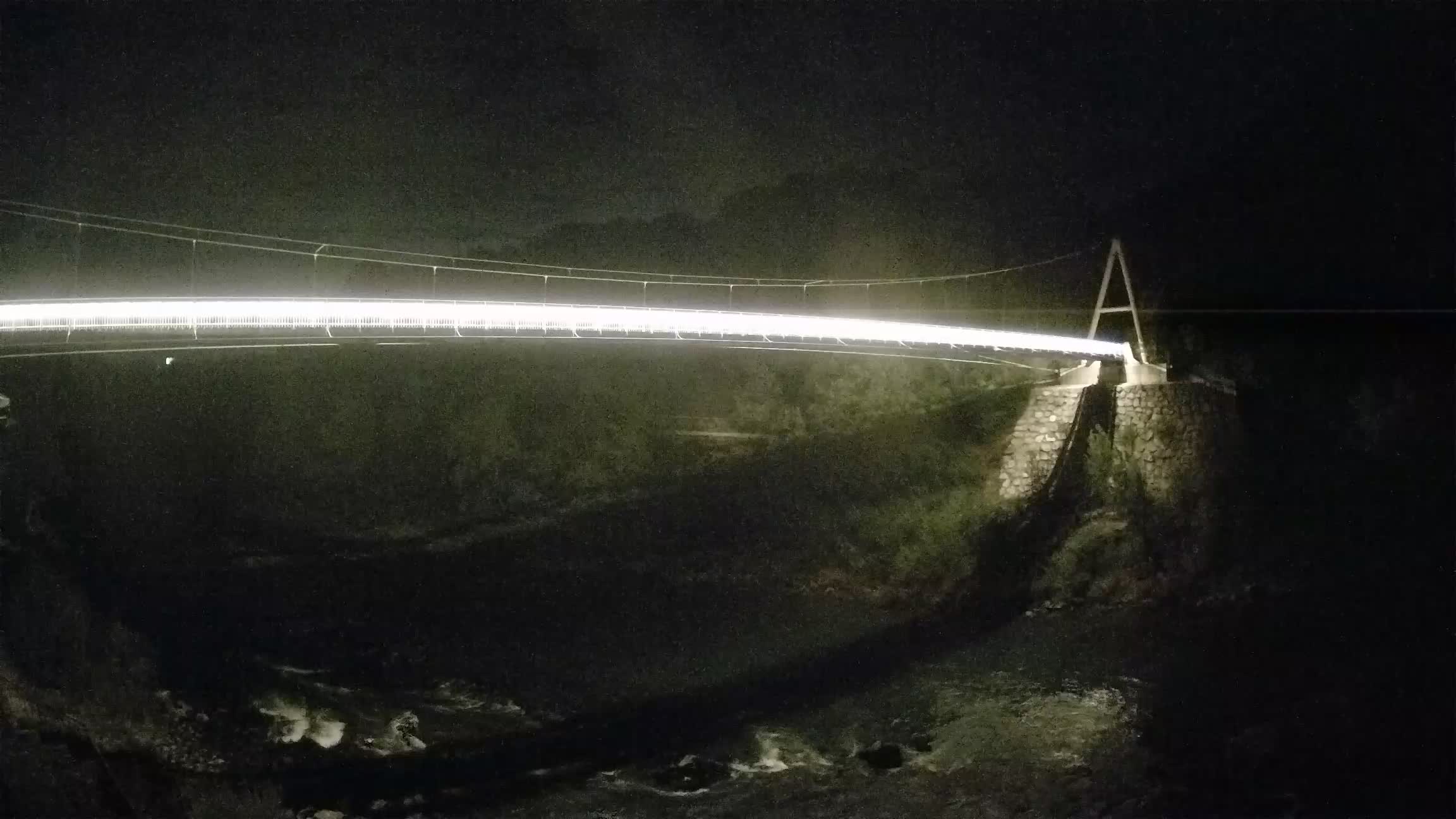 Passerelle sur la rivière Soča livecam Solkan