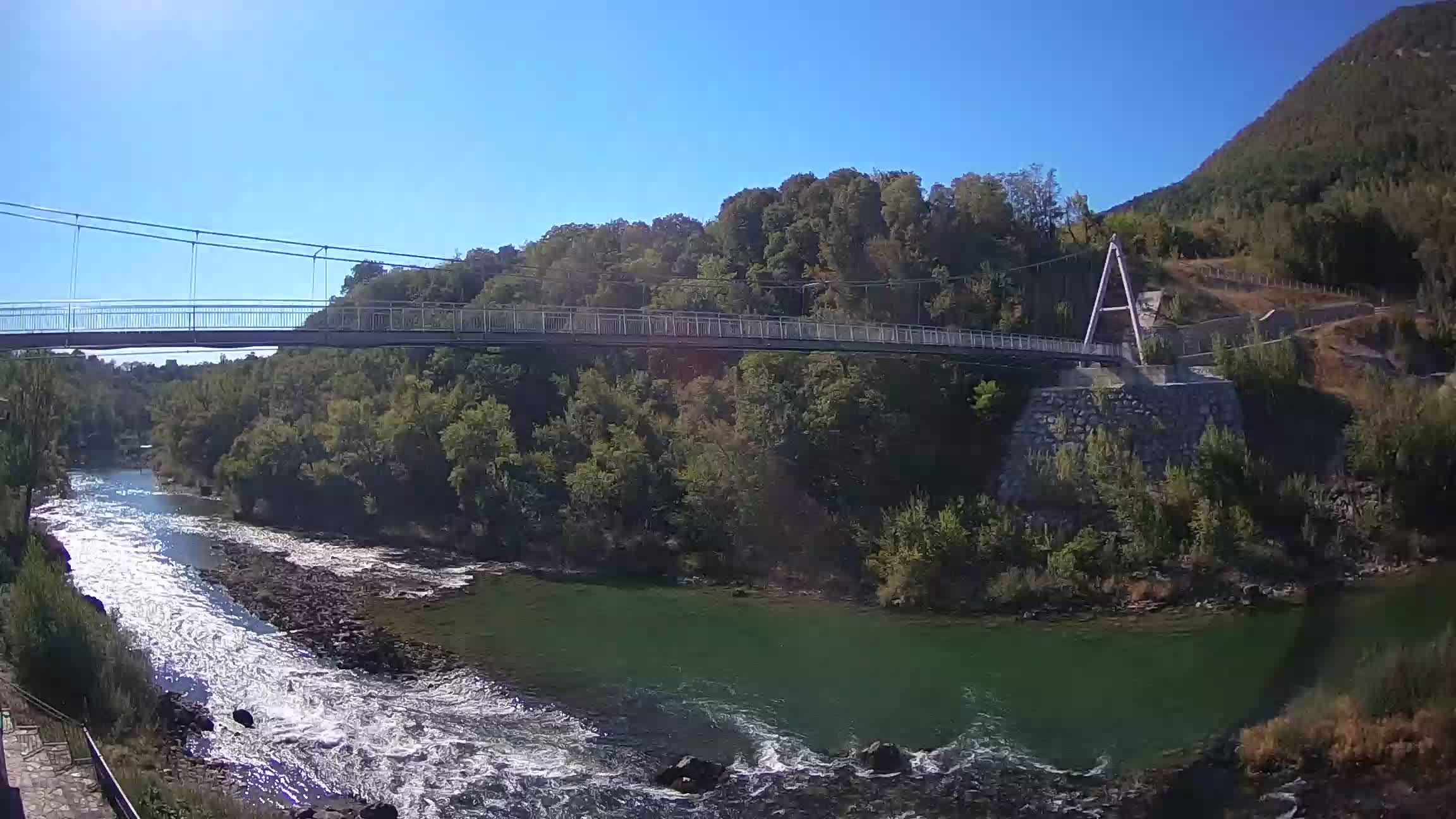 Webcam Soča River – Solkan – bicycle bridge