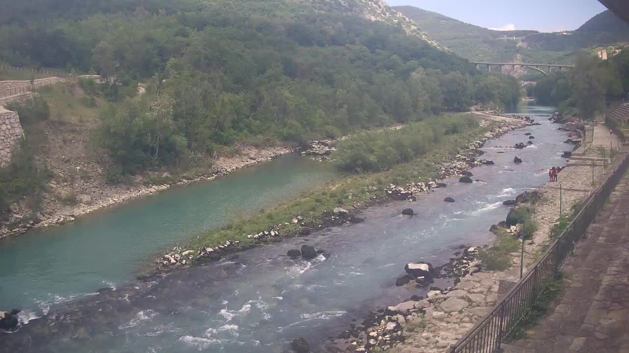 Soča River webcam at Solkan Kayak Center