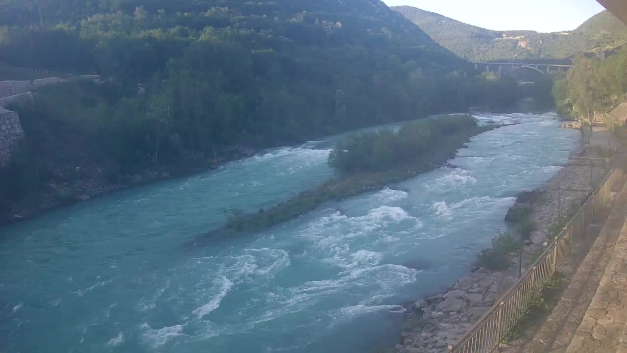Soča River webcam at Solkan Kayak Center