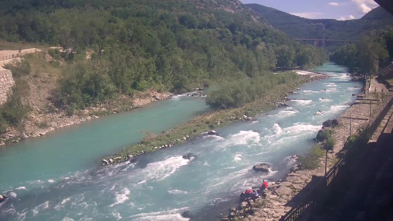 Soča River webcam at Solkan Kayak Center