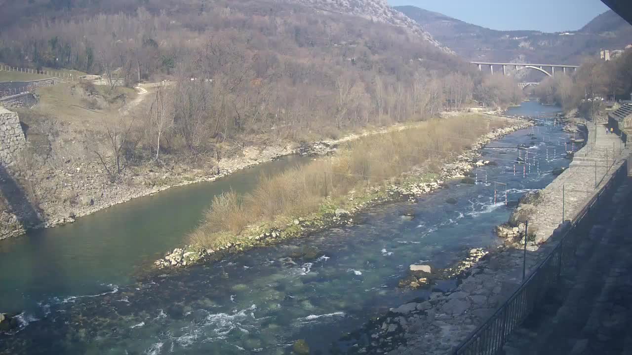 Soča River webcam at Solkan Kayak Center