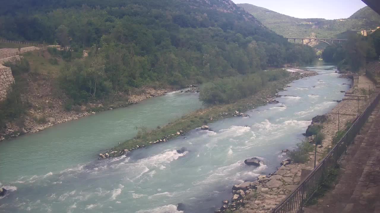 Soča River webcam at Solkan Kayak Center