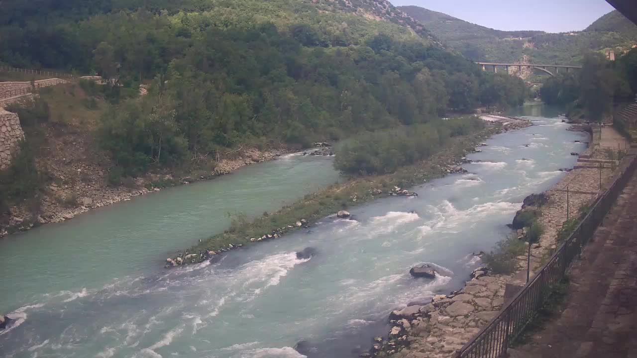 Soča River webcam at Solkan Kayak Center