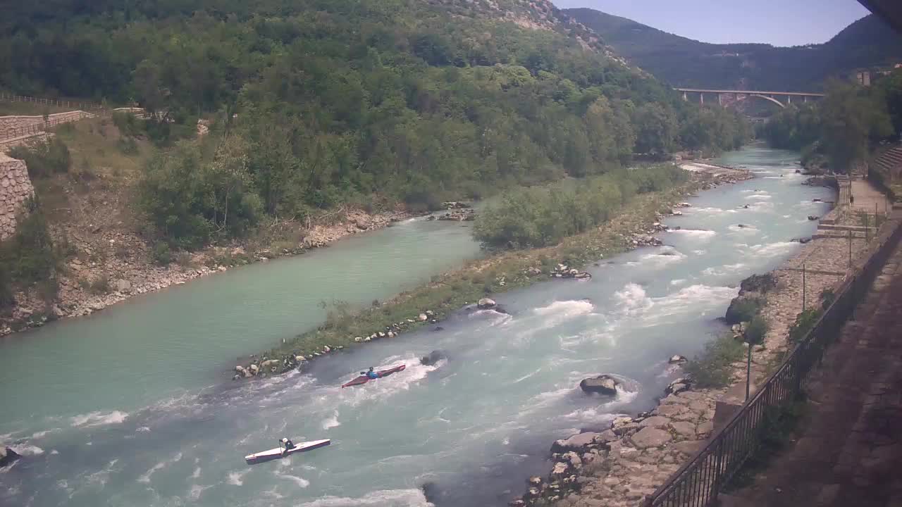 Soča River webcam at Solkan Kayak Center