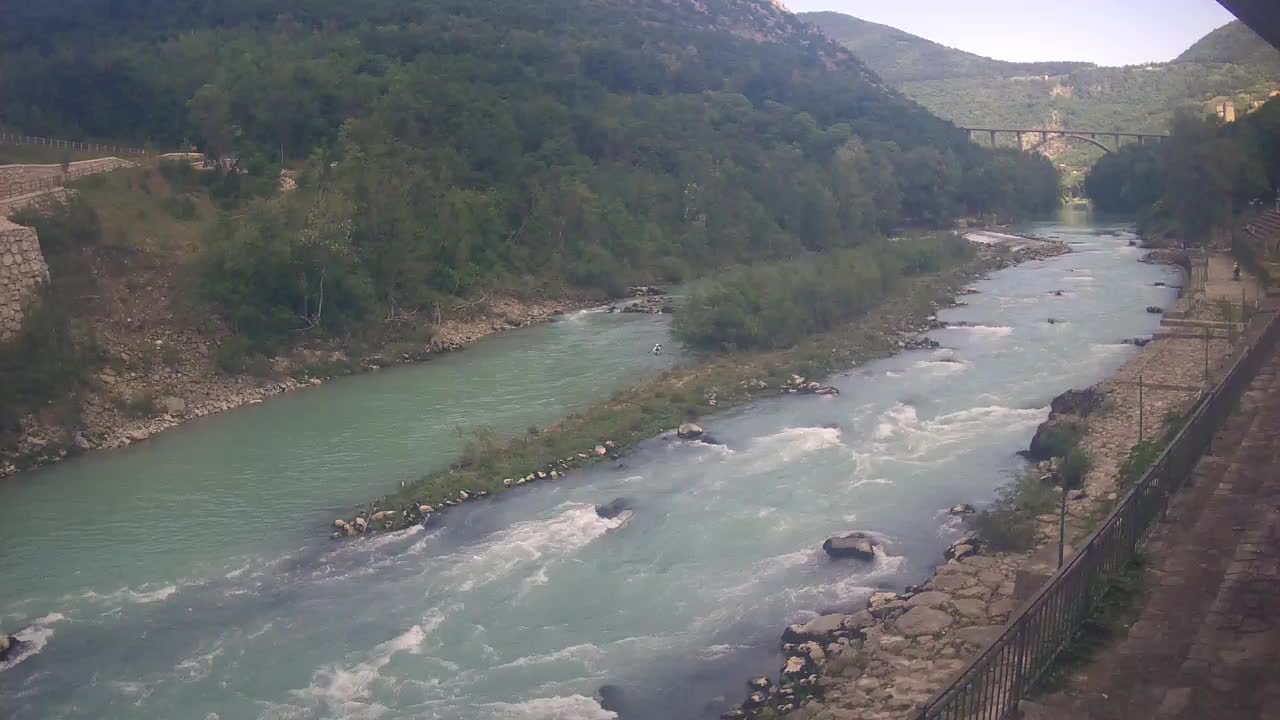 Soča River webcam at Solkan Kayak Center