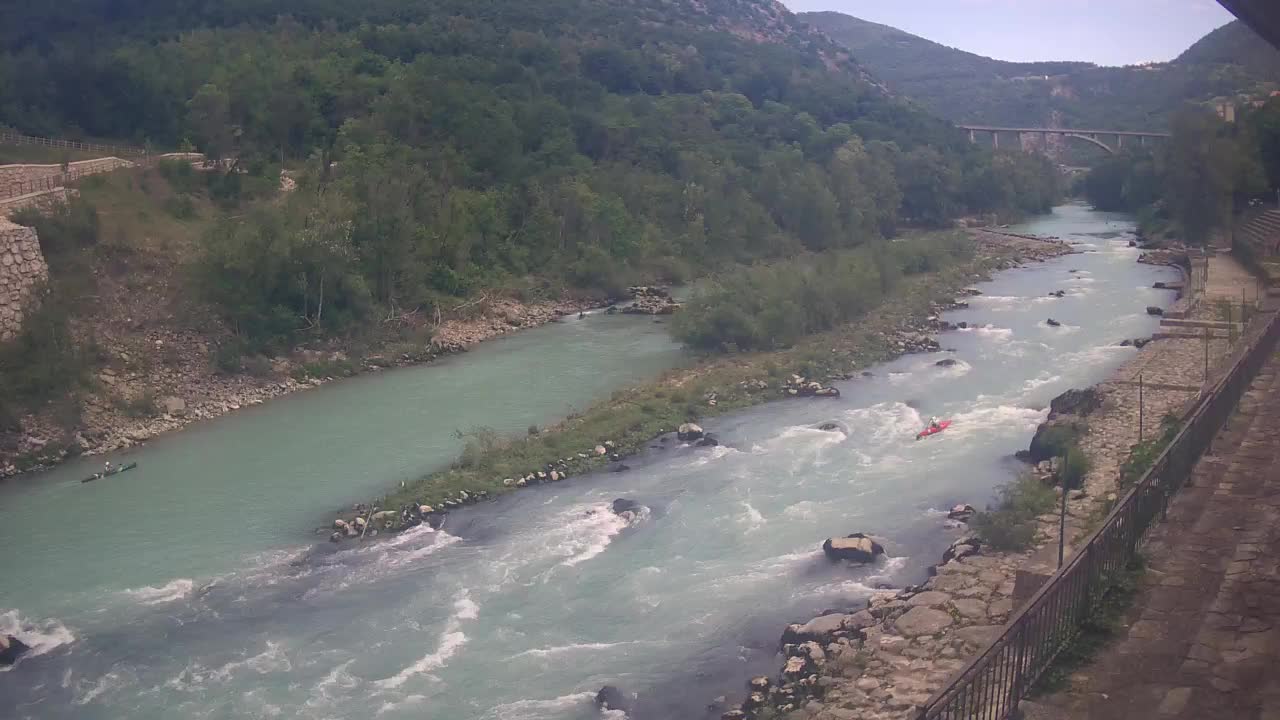Soča River at Solkan Kayak Center