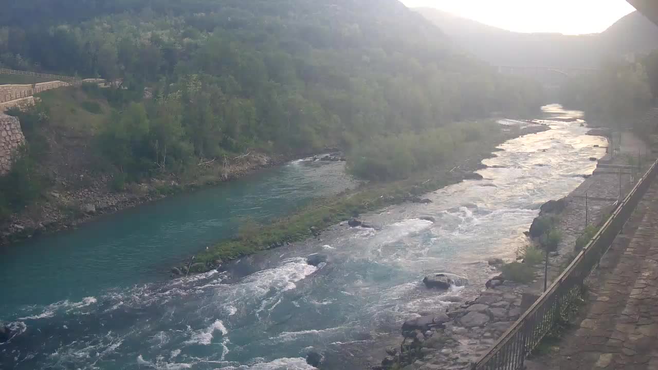 Soča River webcam at Solkan Kayak Center