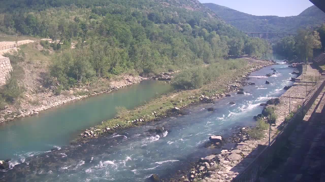 Soča River webcam at Solkan Kayak Center