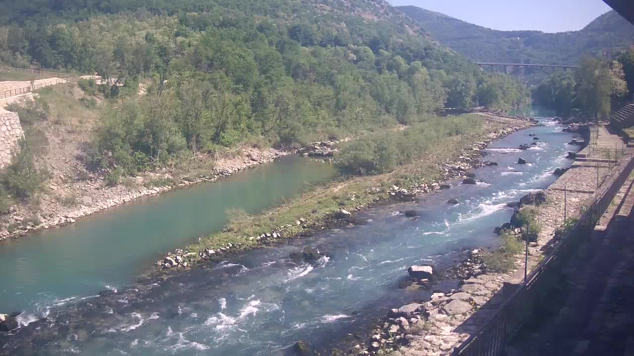 Soča River webcam at Solkan Kayak Center