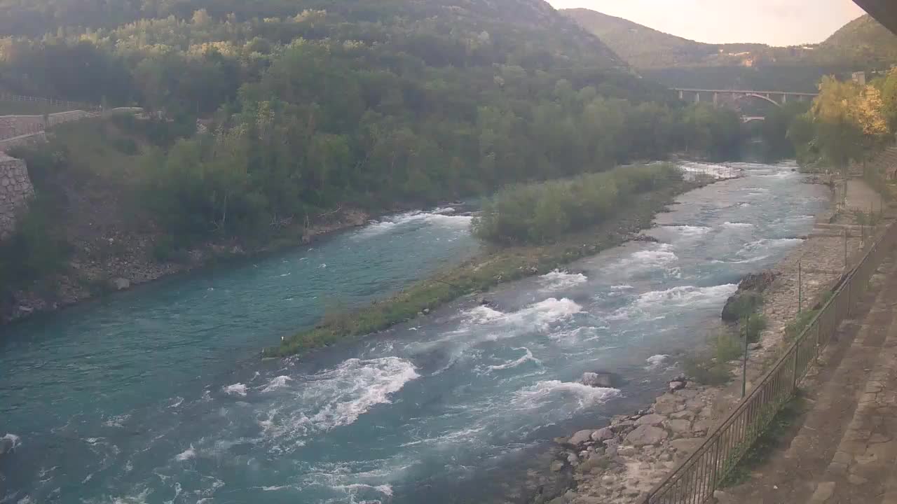 Soča River at Solkan Kayak Center