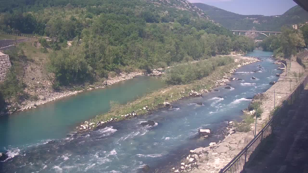 Soča River webcam at Solkan Kayak Center