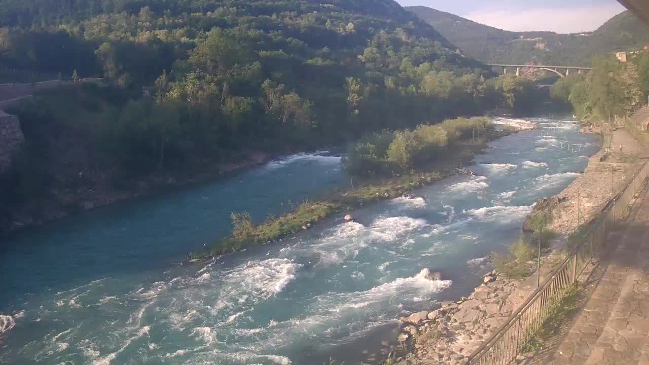 Soča River at Solkan Kayak Center