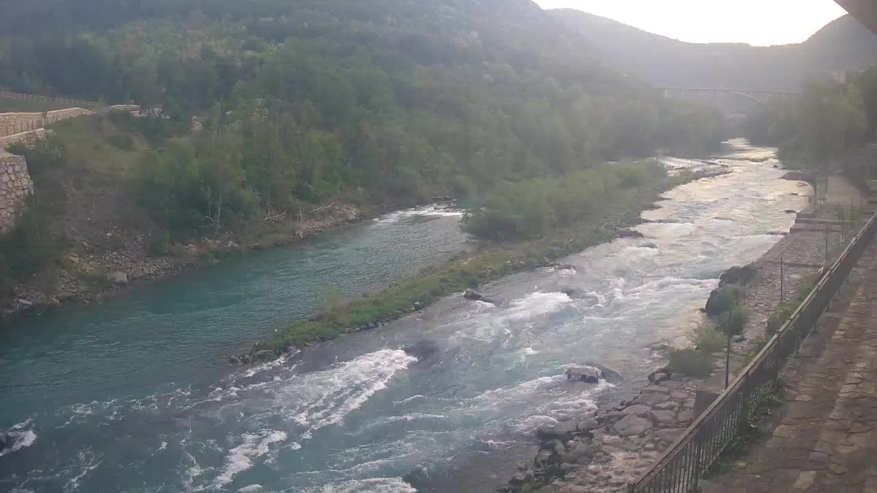 Soča River webcam at Solkan Kayak Center