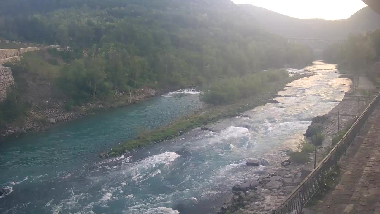 Soča River at Solkan Kayak Center