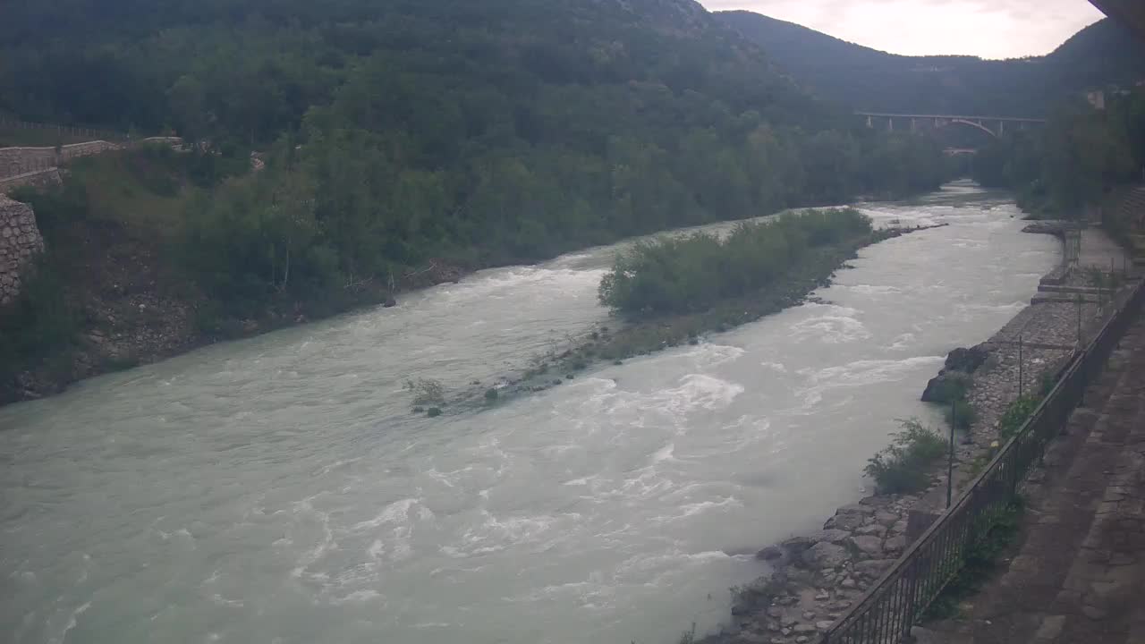 Soča River at Solkan Kayak Center