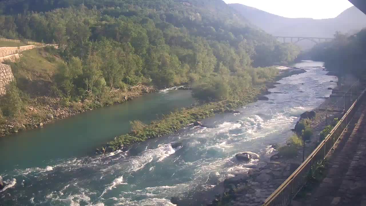 Soča River webcam at Solkan Kayak Center