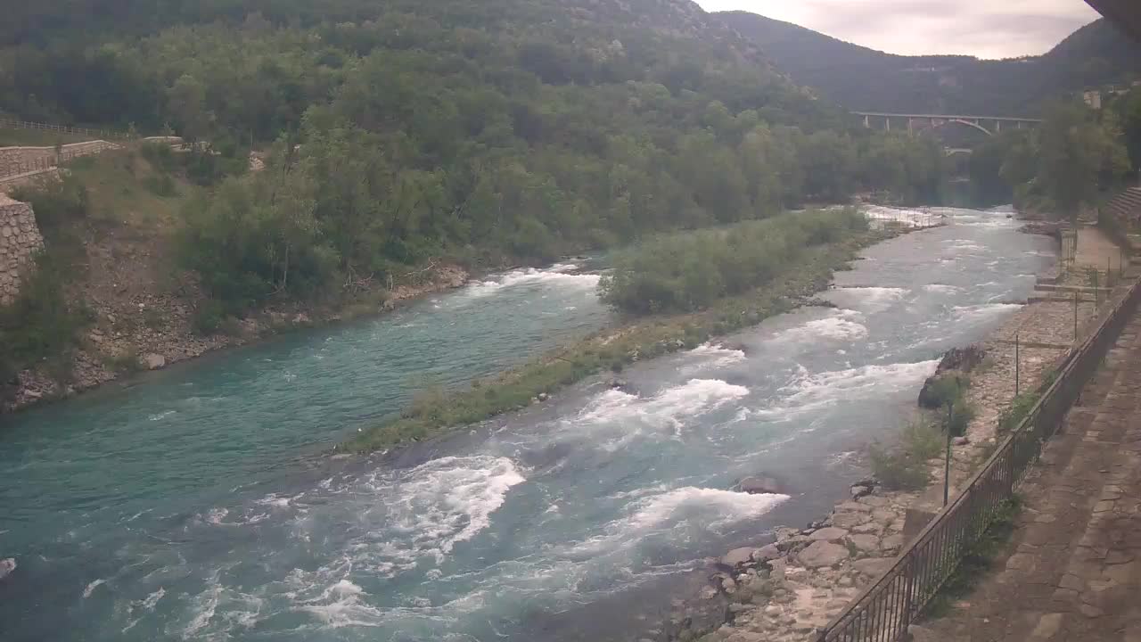 Soča River webcam at Solkan Kayak Center