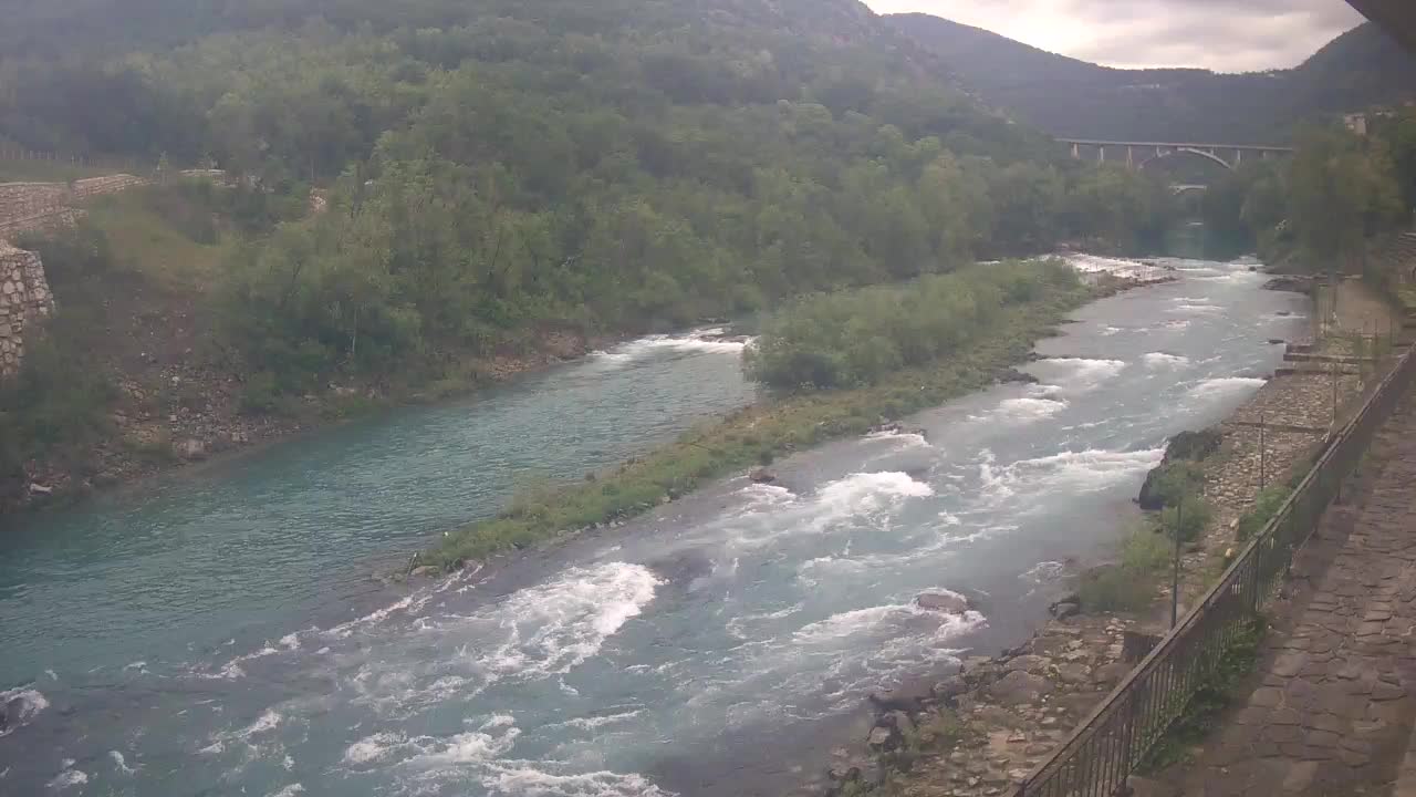 Soča River webcam at Solkan Kayak Center