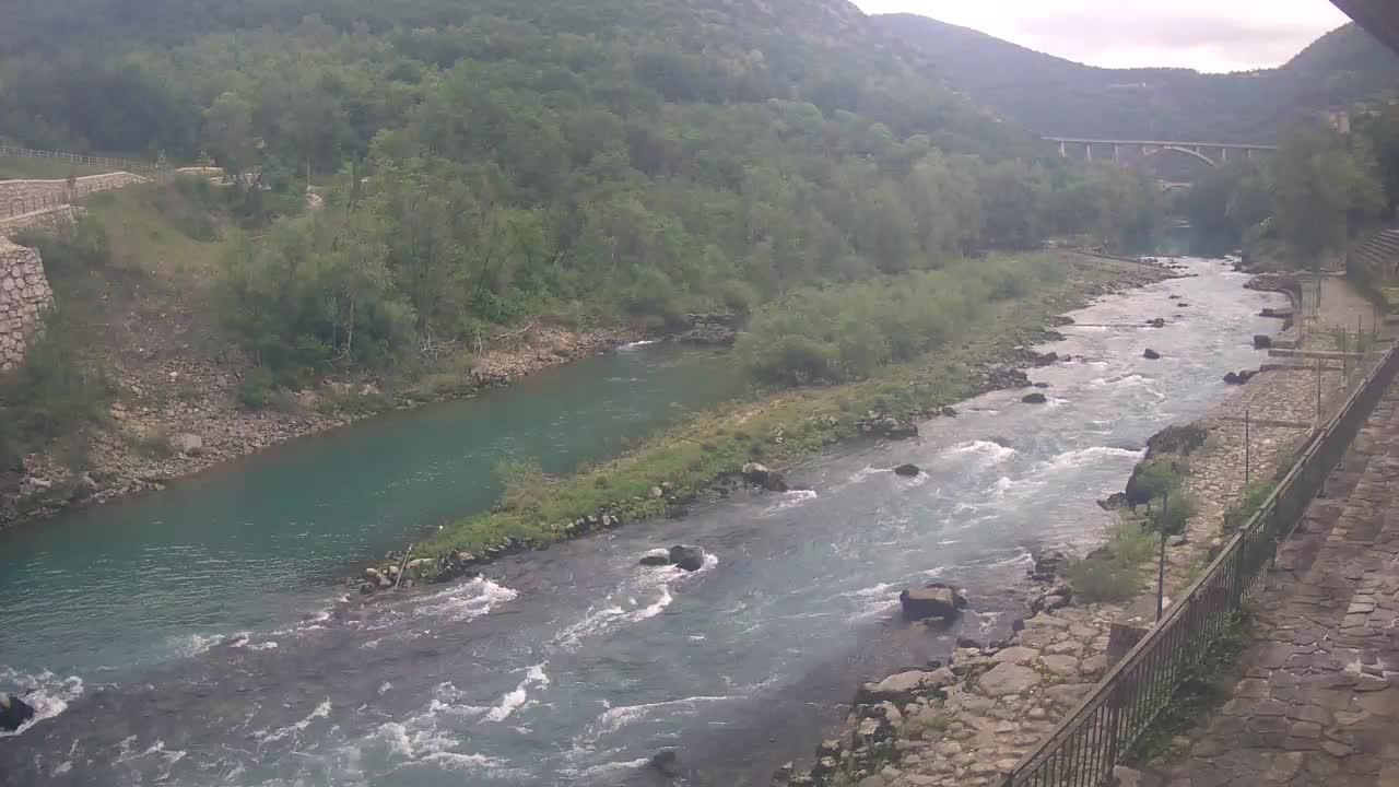 Soča River webcam at Solkan Kayak Center