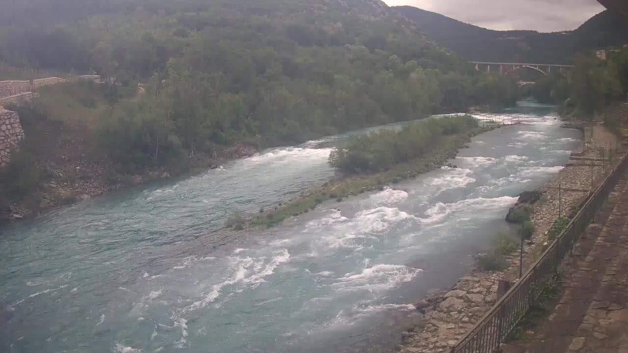Soča River webcam at Solkan Kayak Center