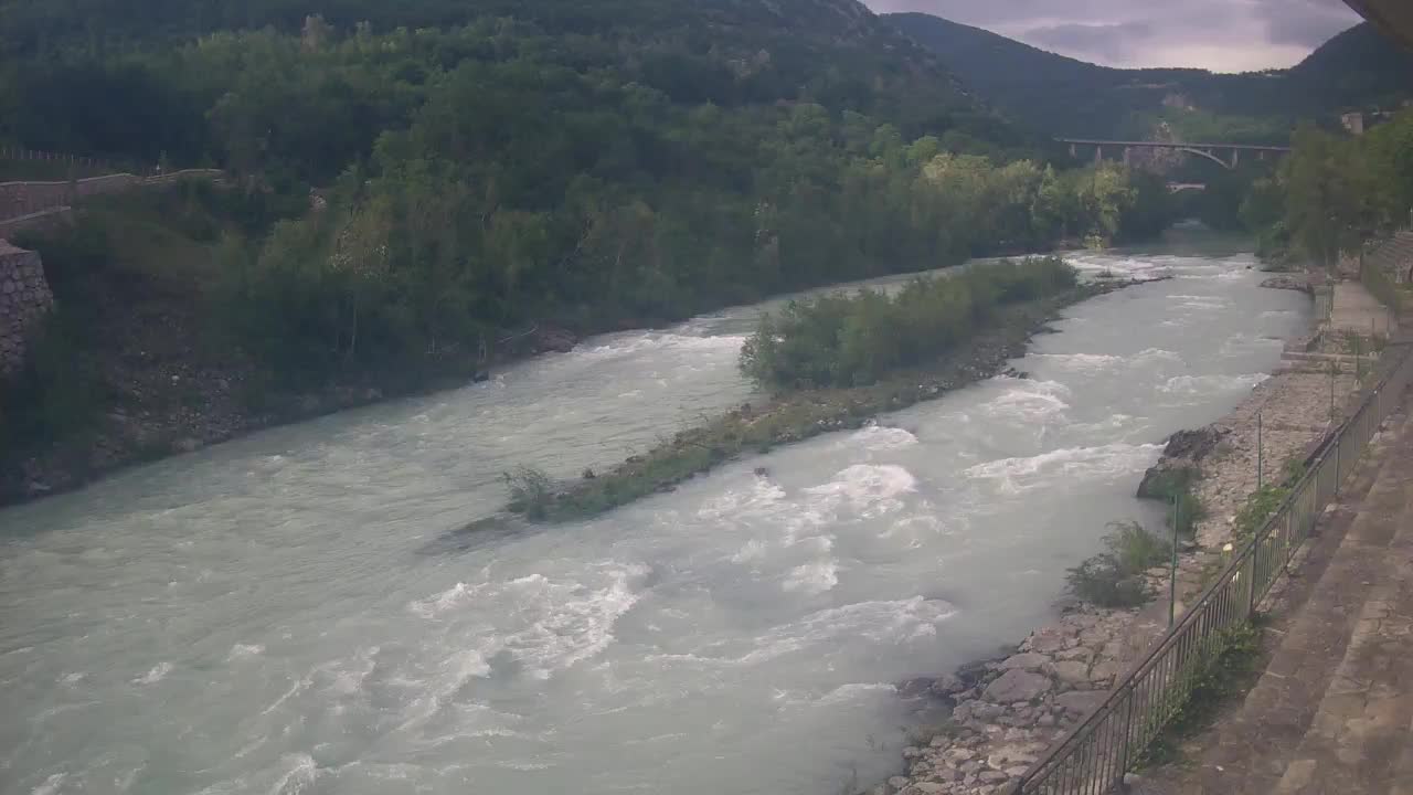 Soča River webcam at Solkan Kayak Center