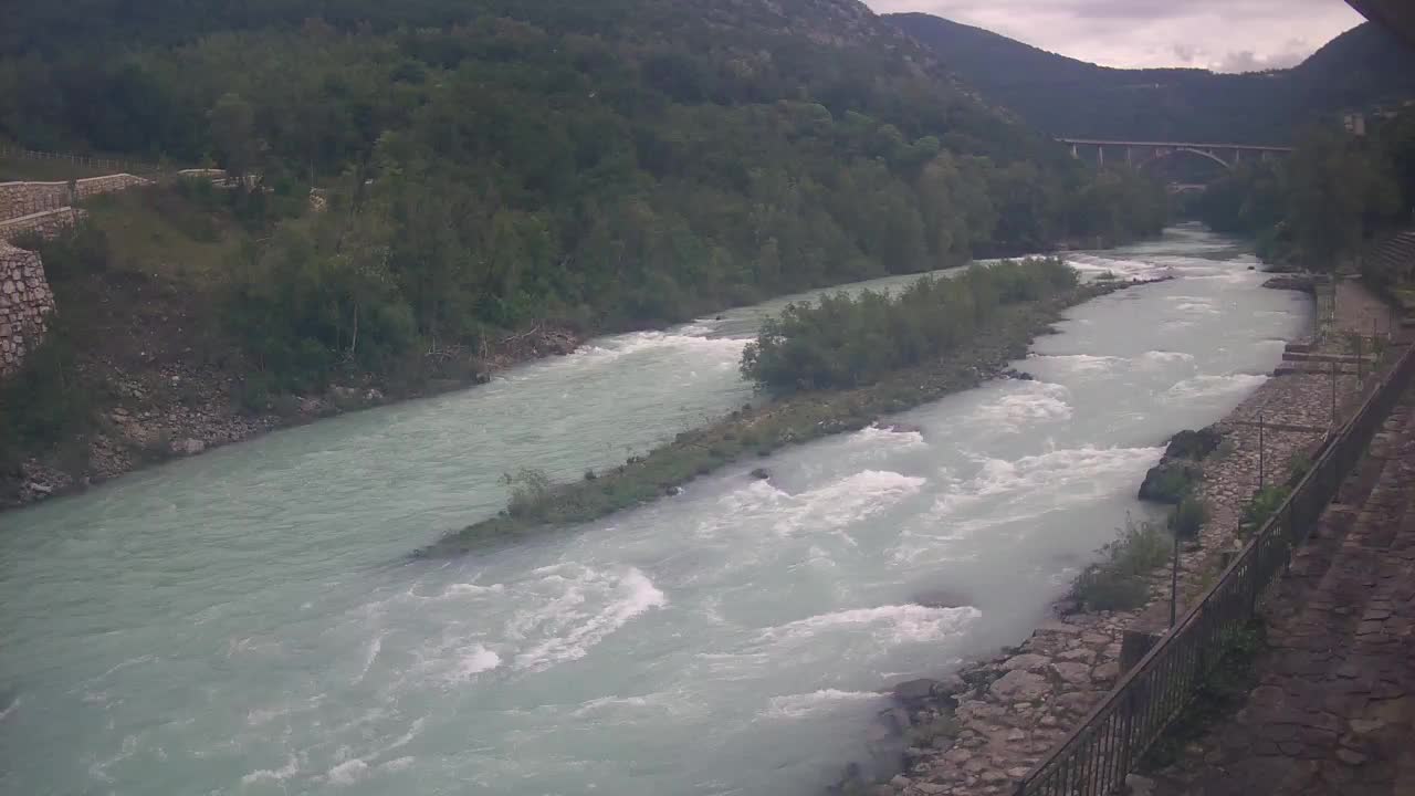 Soča River at Solkan Kayak Center