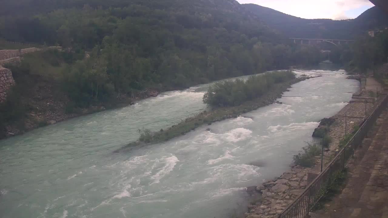 Soča River at Solkan Kayak Center