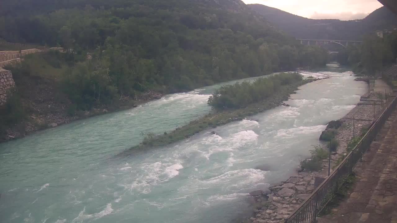 Soča River at Solkan Kayak Center