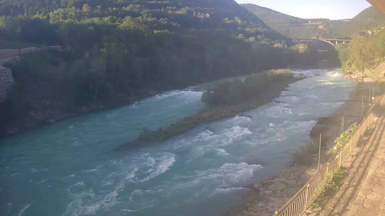 Soča River at Solkan Kayak Center