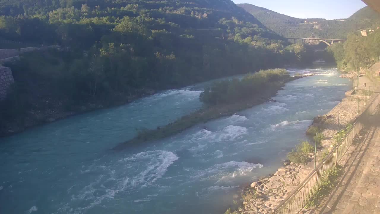Soča River at Solkan Kayak Center