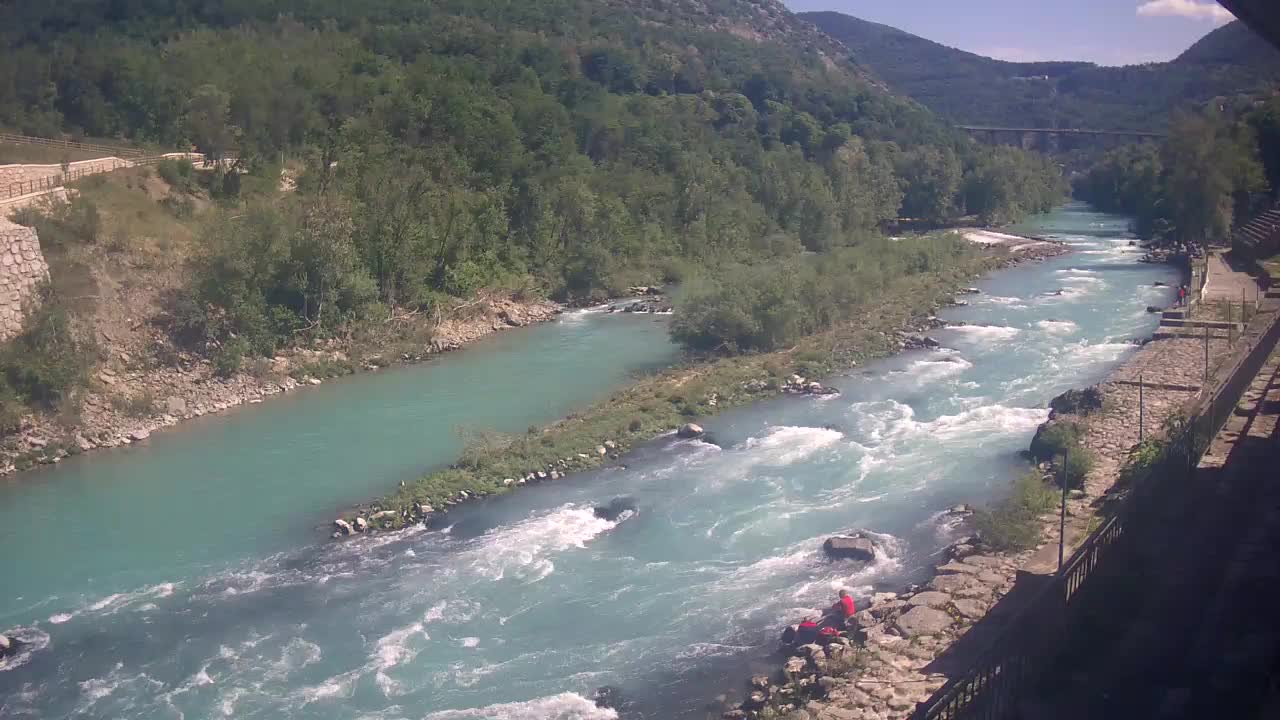 Soča River webcam at Solkan Kayak Center