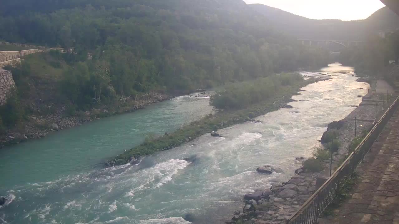 Soča River webcam at Solkan Kayak Center