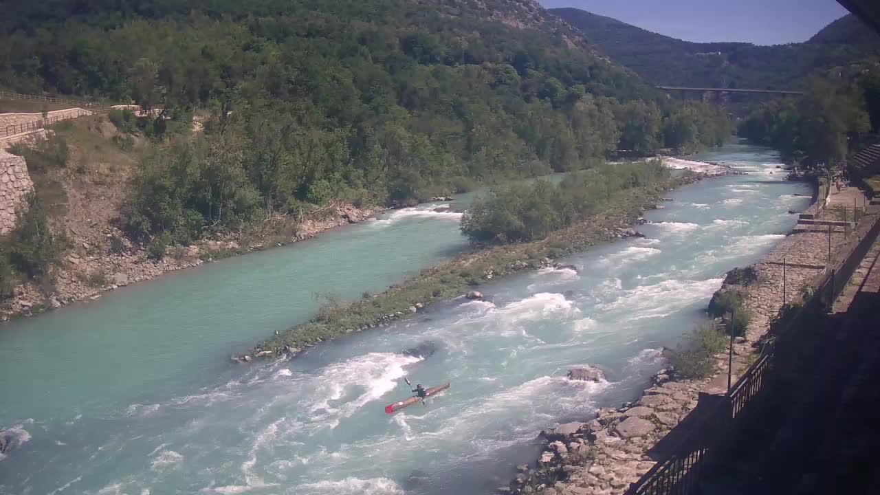 Soča River at Solkan Kayak Center