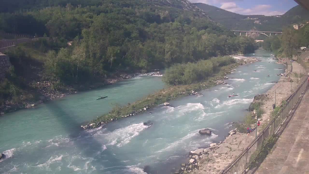 Soča River at Solkan Kayak Center